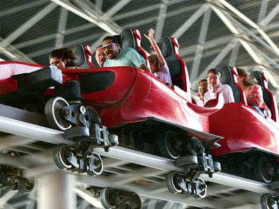 intamin high speed accelerator coaster ride