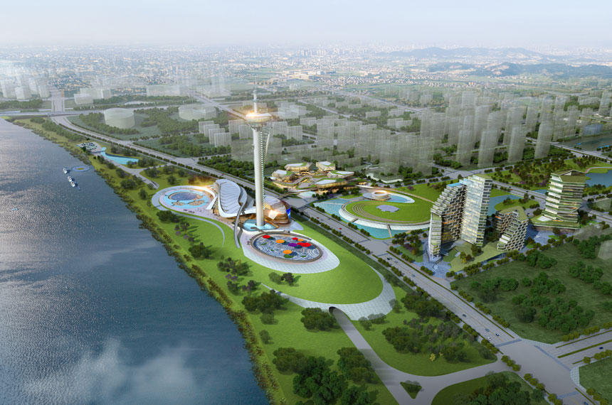 VTP中国在湖北省襄阳市东津新区发布了其VTP项目的最新概念设计效果图