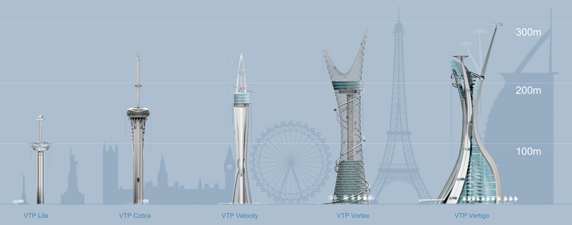 city centre vertical theme park tower designs