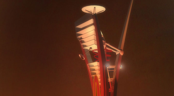 City centre theme park tower - Vertigo design